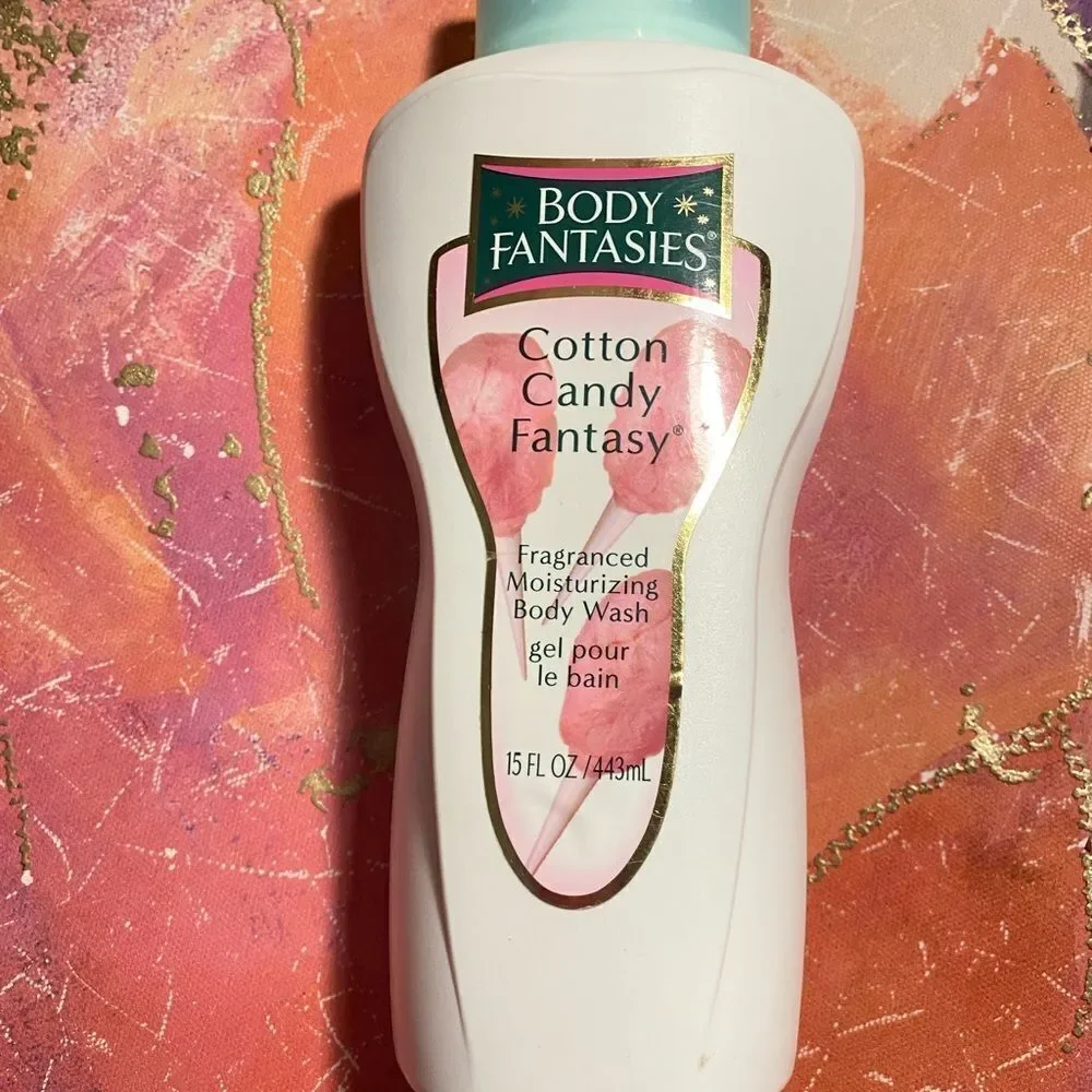 🛍️ Body Fantasies Cotton Candy Fantasy Fragranced Body Wash 15 Fl OZ💥